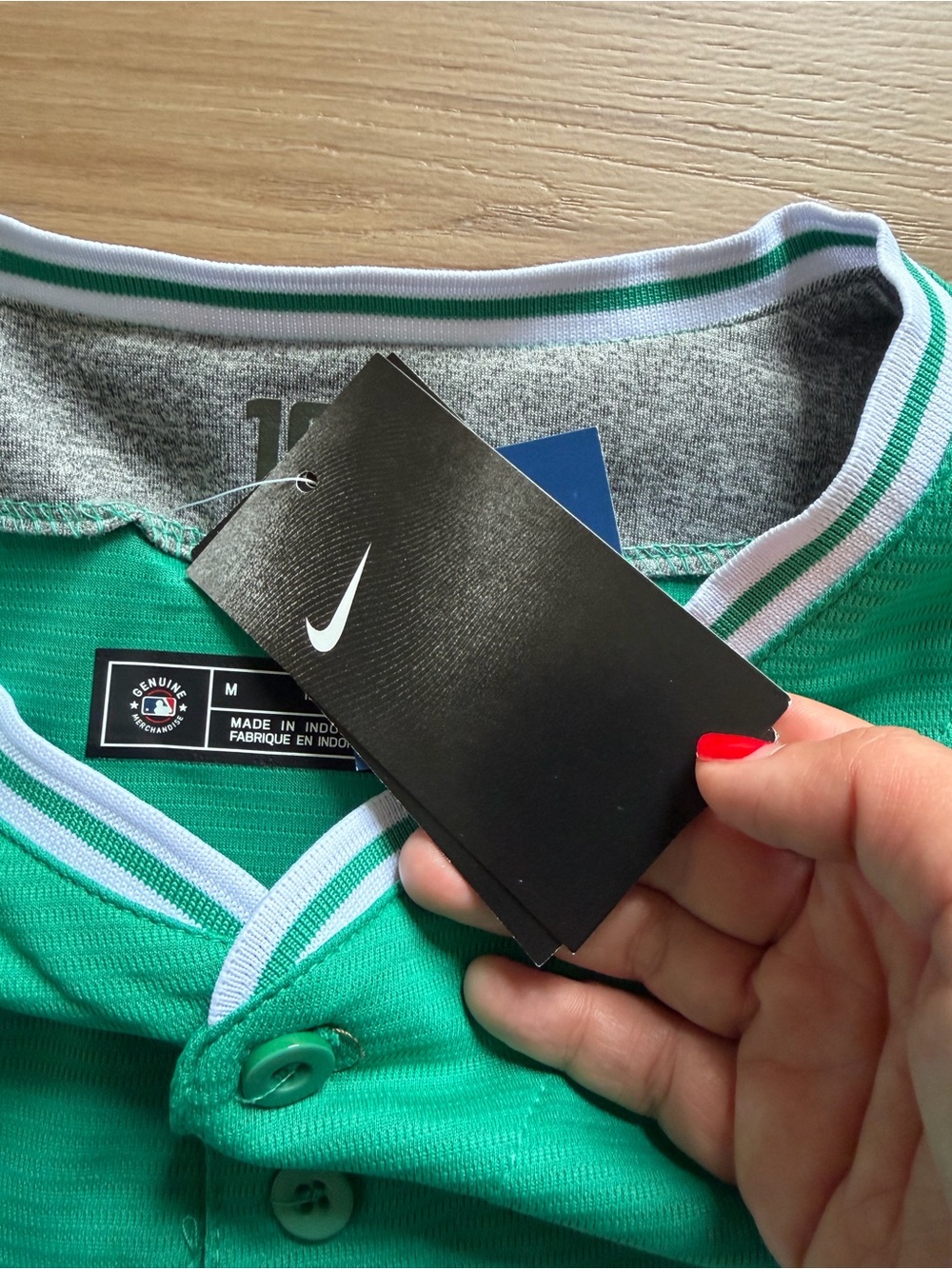 Nike Green 'RED SOX' Jersey | Ceddanne Rafaela - Picture 4 of 5